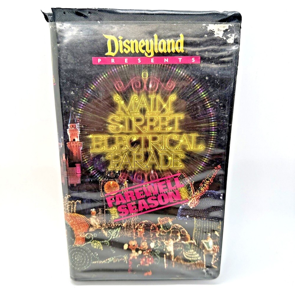 Vtg Disneyland Main Street Electrical Parade Farewell Season Clamshell VHS